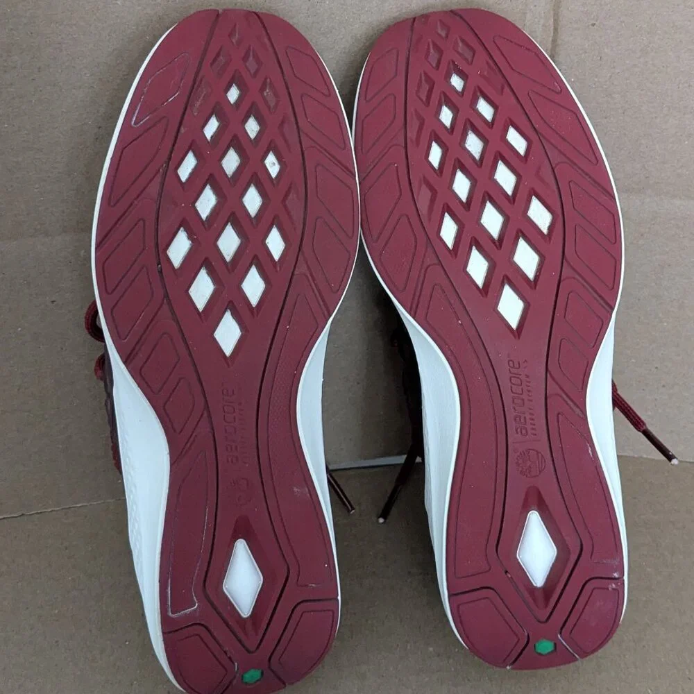 Timberland Sneakers Women's 8 Wine Red Flyroam Go Knit Tennis Shoes